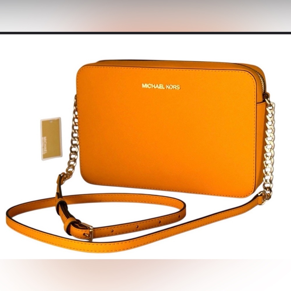 Michael Kors Vibrant Orange Crossbody Bag